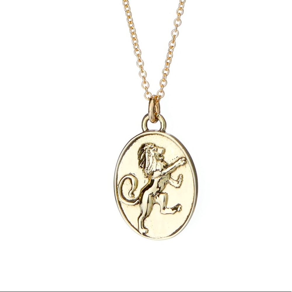 Leo Zodiac 14kt Gold Pendant